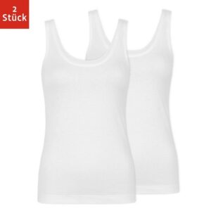 SNOCKS Tanktop Top mit breiten Trägern Damen (2-tlg) aus Bio-Baumwolle, bequem, perfektes Basic für jedes Outfit